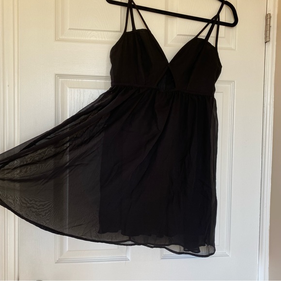 NWOT Wet Seal Sheer Black Midi Dress - Picture 16 of 16